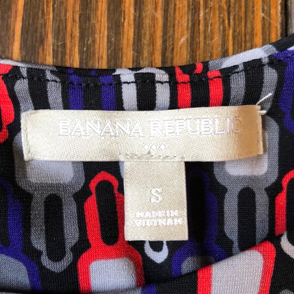 NWOT Banana Republic Print Dress, Size Small - Picture 5 of 6